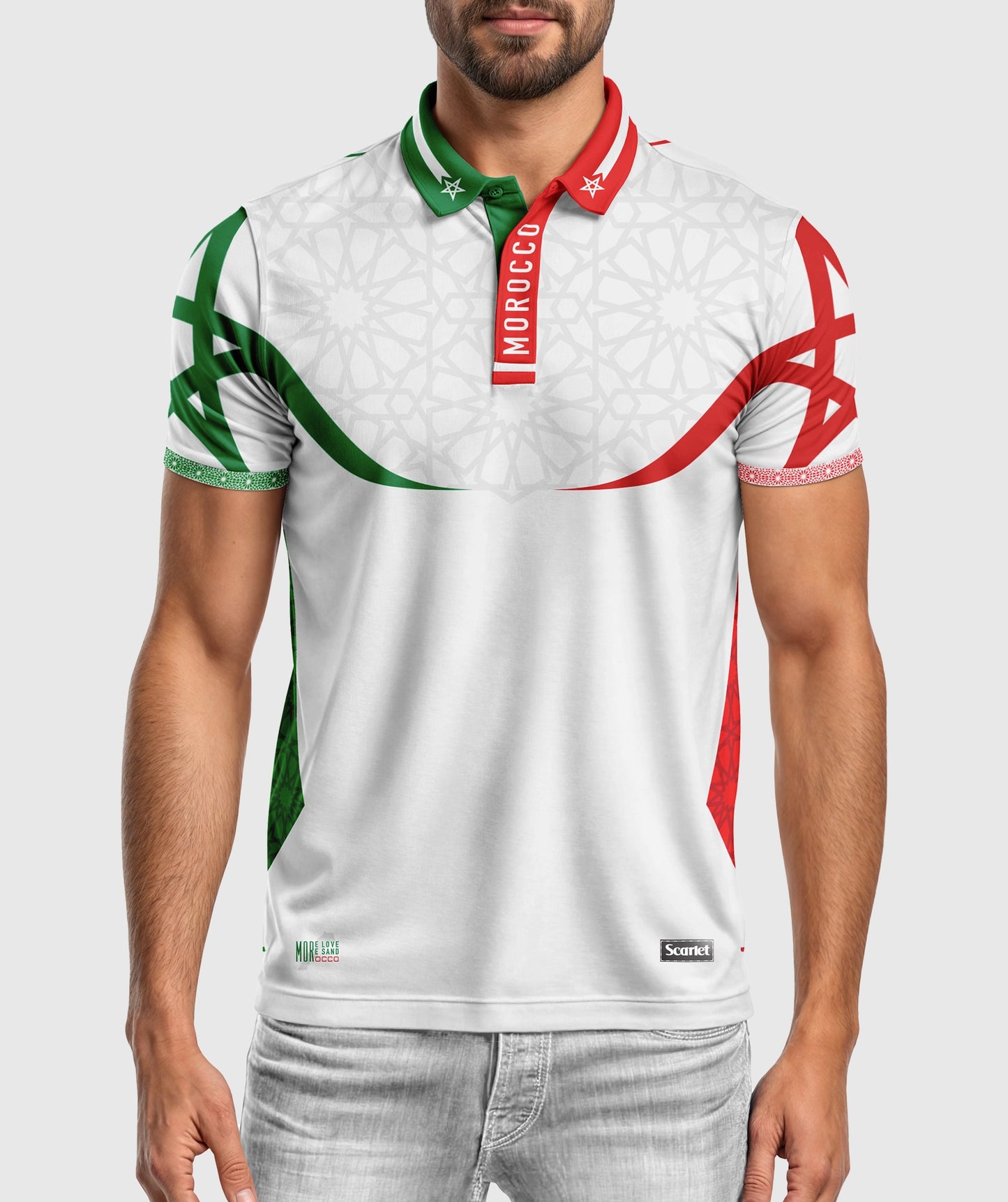 Scarlet Polo Morocco AFCON